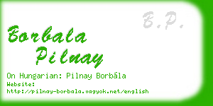 borbala pilnay business card